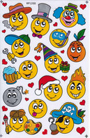 Smiley Lachen Bunt Aufkleber / Smile Laugh Sticker A4 1 Bogen 27 X 18 Cm ST426 - Scrapbooking