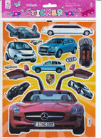 Sportwagen Auto Schilder Aufkleber / Limo Car Sticker A4 1 Bogen 25 X 20 Cm ST284 - Scrapbooking