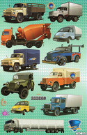 Vintage Laster Auto Aufkleber / Cars Truck Sticker A4 1 Bogen 27 X 18 Cm ST232 - Scrapbooking