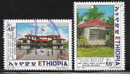 Ethiopia Scott # 1452-3 Used Historic Buildings 1997 - Ethiopia
