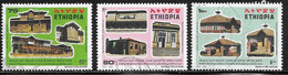 Ethiopia Scott # 1456-7,1459 Used Historical Buildings, 1997 - Ethiopia