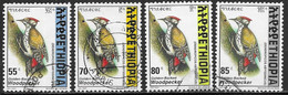 Ethiopia Scott # 1477,1480,1482-3 Used Woodpecker, 1998 - Ethiopia