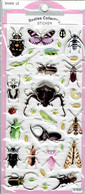 3D PUFFY Käfer Insekten Tiere Aufkleber / Bug Insects Animal Sticker 1 Blatt 19 X 10 Cm ST547 - Scrapbooking