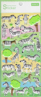3D PUFFY Zebra Tiere Aufkleber / Animal Tree Sticker 1 Blatt 19 X 10 Cm ST346 - Scrapbooking