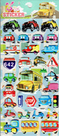 3D PUFFY Auto SUV Geländewagen Aufkleber / Truck Car Animal Sticker 1 Blatt 19 X 10 Cm ST521 - Scrapbooking
