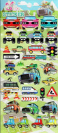 3D PUFFY Auto SUV Geländewagen Aufkleber / Truck Car Animal Sticker 1 Blatt 19 X 10 Cm ST528 - Scrapbooking