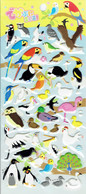 3D PUFFY Vogel Vögel Papagei Aufkleber / Bird Parrot Animal Sticker 1 Blatt 19 X 10 Cm ST273 - Scrapbooking