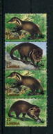 Liberia 1998 MiNr. 2040 - 2043  Animals Tiere Wwf Liberian Mongoose 4v MNH** 5.80 € - Rodents