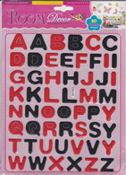 3D PUFFY ABC Buchstaben Aufkleber / Letters Sticker 1 Blatt 25 X 20 Cm ST376 - Scrapbooking