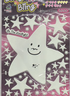 3D PUFFY Mond Sterne  Aufkleber / Moon Star Sticker 1 Blatt 25 X 20 Cm ST479 - Scrapbooking