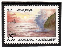 Azerbaijan 1992 . Caspian Sea. 1v: 15k  Michel #  II - Azerbaïjan