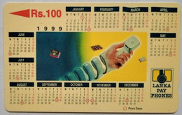 Sri Lanka Rs100  38SRLC "  Calendat 1999 " - Sri Lanka (Ceylon)