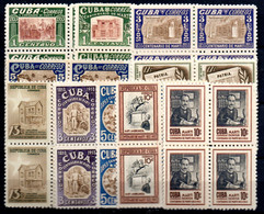 10043 CUBA 1953 Jose Marti Birth Centenary. Regulars Bk4 MNH - Nuevos