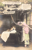 IL ETAIT UNE BERGERE - FANTAISIE - RONDE KP 3523 - Femme Qui Gronde Son Chat - Carte Postale Ancienne - Danza