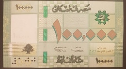 Lebanon 100000 Livres, LBP Lebanese Pounds, Dated 2017, Issued 2018, UNC - Liban