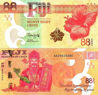 FIJI 88 Cents ND (2022) P W123 (1) UNC AA Prefix - Fidji