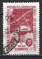 ARGENTINE. N°486 Oblitéré De 1960. Premier Courrier Antarctique Argentin. - Other & Unclassified