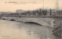 FRANCE - 52 - SAINT DIZIER - L'Innondation Du 20 Janvier 1910 - La Marne Au Pont Neuf - Carte Postale Ancienne - Saint Dizier