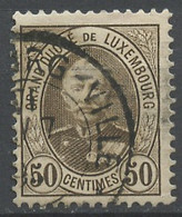 Luxembourg - Luxemburg 1891-93 Y&T N°65 - Michel N°63 (o) - 50c Adolphe 1er - 1891 Adolphe De Face