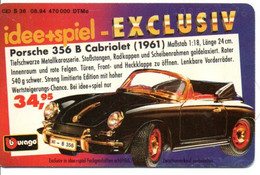 Voiture Modéle Réduit Porche 356 B  Cabriolet Jeu Spiel Télécarte Allemagne Phonecard Telefonkarte (S 868) - S-Series: Schalterserie Mit Fremdfirmenreklame