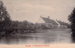 FRANCE - 71 - SAUVAGE - La Passerelle Du Mazeau -  Carte Postale Ancienne - Otros & Sin Clasificación