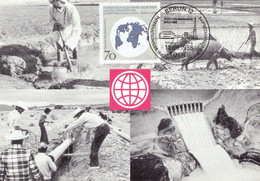 CM Berlin 1988 Agriculture Banque Pour L'essor Irrigation Des Terres - Agua