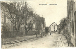 Beaucourt Rue De Badevel Timbre Croix Rouge Association Des Dames Francaises - Beaucourt