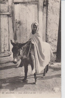 ALGERIE - 35 - Jeune Arabe Et Son Ane  ( Carte écrite ) - Children