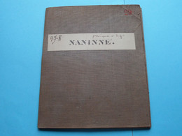 NANINNE Feuille N° 47 Planchette N° 8 België ( Photo & Imp Brux.1876 > 1867 L&N Katoen / Cotton / Coton ) ! - Europa