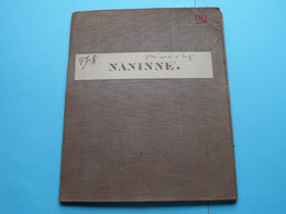 NANINNE Feuille N° 47 Planchette N° 8 België ( Photo & Imp Brux.1876 > 1867 L&N Katoen / Cotton / Coton ) ! - Europe
