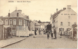 BELGIQUE -  LEUZE -  RUE DU BOIS BLANC-  PASSAGE A NIVEAU - AU CHEVAL ROUGE - Leuze-en-Hainaut