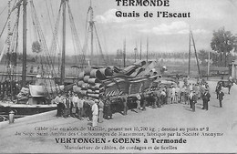 BELGIQUE -  TERMONDE -  QUAI DE L ESCAUT -  VERTONGEN - GOENS -  A TERMONDE - Dentergem