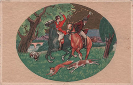 Illustrateur - Illustration De Scene De Chasse Au Renard - Chasse à Courre - Carte Postale Ancienne - - Zonder Classificatie