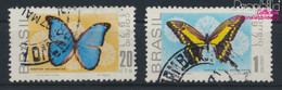 Brasilien 1279-1280 (kompl.Ausg.) Gestempelt 1971 Schmetterlinge (9977142 - Gebraucht