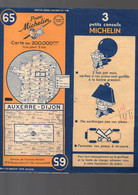 Carte MICHELIN   N°65...1950...Auxerre-Dijon   (M5201) - Cartes Routières