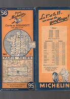 Carte MICHELIN   N°56...1946...Paris-Reims (M5207) - Cartes Routières