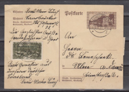 Saargebiet GZS MiNo. P 30 ZuF  Aus 179 Bis 192  Saarbrücken/3.12.34 Nach Ulm, - Entiers Postaux