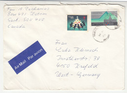 Canada Christmas Seal On Two Letter Covers Posted Watson (Sask.) 1978 & 1982 Pmks B230205 - Werbemarken (Vignetten)