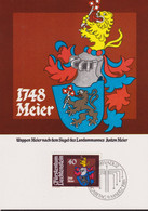 1981 Liechtenstein MC 22, Mi:LI 766, Yt:LI 707, Zum:LI 704, Landammänner - Wappen, Anton Meier - Enveloppes