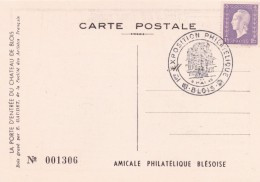 Exposition Philatélique De Blois 1945 - Briefe U. Dokumente