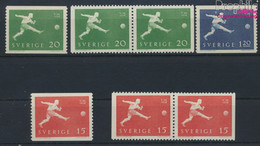 Schweden 438A,Dl,Dr,439A,Dl, Dr,440A (kompl.Ausg.) Postfrisch 1958 Fussball-WM (9949297 - Ungebraucht