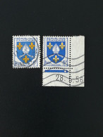 Lot Blasons N°1005  Variante Couleur, Frappe Et Coin Daté - Oblitérés