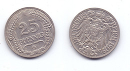 Germany 25 Pfennig 1909 G - 25 Pfennig