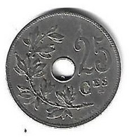 Belguim 25 Centimes 1920 French - 25 Cent