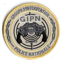 Ecusson Police Nationale G.I.P.N Sable - Police & Gendarmerie