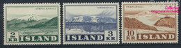 Island 316-318 (kompl.Ausg.) Postfrisch 1957 Freimarken: Landschaften (9955236 - Neufs