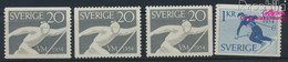 Schweden 388A,Dl,Dr,389A (kompl.Ausg.) Postfrisch 1954 Ski-WM (9949284 - Nuovi