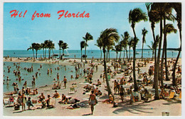 FLORIDA...A HAVEN  FOR  SUN-SEEKERS  AND  BATHERS  YEAR  ROUND    2 SCAN    (VIAGGIATA) - Miami Beach