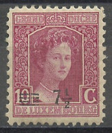 Luxembourg - Luxemburg 1916-24 Y&T N°113A - Michel N°112 (o) - 7,5cs10c Grande Duchesse Marie Adélaïde - 1914-24 Marie-Adelaide