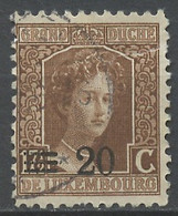 Luxembourg - Luxemburg 1916-24 Y&T N°115 - Michel N°115 (o) - 20cs17,5c Grande Duchesse Marie Adélaïde - 1914-24 Marie-Adélaida